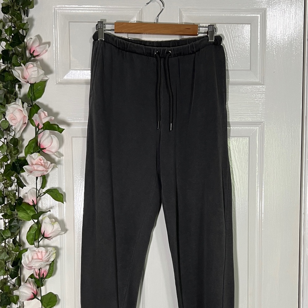 ✨H&M  Gray Cotton blend Sweatpants Drawstring Pants